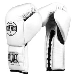 Pro Mex Pro Boxing Gloves V3.0 - Lace -Boxing Promotions Store pmtgl3 wh bk 01 3