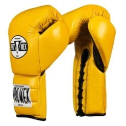 Pro Mex Pro Boxing Gloves V3.0 - Lace -Boxing Promotions Store pmtgl3 ye bk 01 3