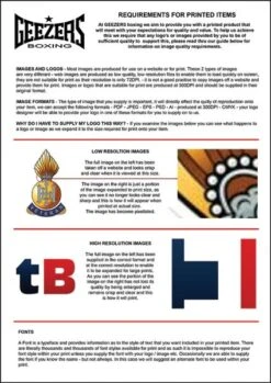 Geezers Printed Boxing Ring Canvas -Boxing Promotions Store print requirements