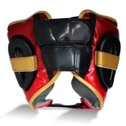 Ringside Pro Fitness Headguard -Boxing Promotions Store pro fitness metallic head red back