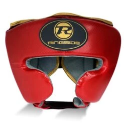 Ringside Pro Fitness Headguard -Boxing Promotions Store pro fitness metallic head red front