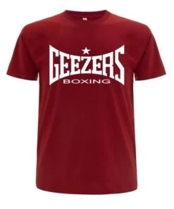 Geezers Large Logo T-Shirt 12 Geezers Large Logo T-Shirt -Boxing Promotions Store red white t shirt 3