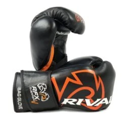 Rival RFX Guerrero Bag Boxing Glove With Velcro Strap - HDE -Boxing Promotions Store rfxgv hdef black orange 2