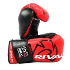 Rival RFX Guerrero Bag Boxing Glove With Velcro Strap - HDE -Boxing Promotions Store rfxgv hdef red black 2