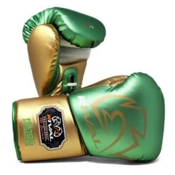 Rival RS100 Professional Sparring Boxing Gloves -Boxing Promotions Store rs100 green gold 3
