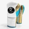 Salvador Professional Fight Gloves -Boxing Promotions Store salvador white gold aqua