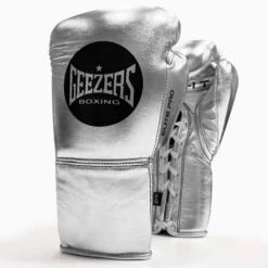 Geezers Elite Pro Fight Gloves - Special Edition -Boxing Promotions Store silver 6