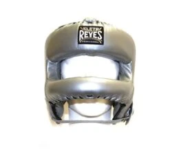Cleto Reyes Rounded Nylon Bar Headguard -Boxing Promotions Store silverhg frontbar 1 2