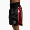 Suzi Wong X Geezers Satin/Sequin Boxing Shorts -Boxing Promotions Store sw1710 black red 1