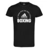 Adidas Brand With 3 Stripes Boxing T-Shirt -Boxing Promotions Store t shirt black 1