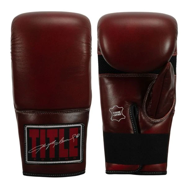 TITLE Boxing Sugar Ray Leonard Throwback Leather Bag Gloves