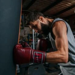 TITLE Boxing Sugar Ray Leonard Throwback Leather Bag Gloves -Boxing Promotions Store tb164 8