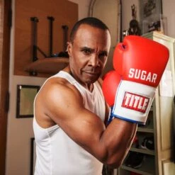 TITLE Boxing Sugar Ray Leonard Signature Leather Sparring Gloves -Boxing Promotions Store tb165 7