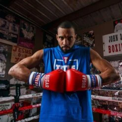 TITLE Boxing Sugar Ray Leonard Signature Leather Sparring Gloves -Boxing Promotions Store tb165 8