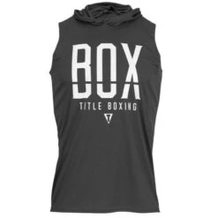 TITLE Boxing Sleeveless Performance Hoodie -Boxing Promotions Store thd20 dgr 1