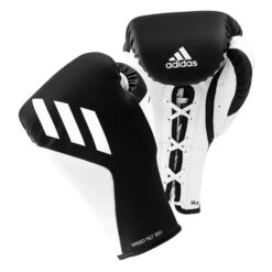 Adidas TILT 350 Pro Boxing Gloves - Lace -Boxing Promotions Store tilt black white lace