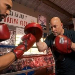 TITLE Boxing Blood Red Leather Punch Mitts -Boxing Promotions Store title boxing blood red leather punch mitts 4