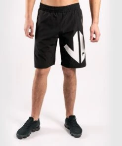 Venum Arrow LOMA Signature Collection Training Shorts - Black/White -Boxing Promotions Store training short arrow black white 1500 01