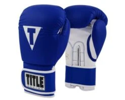 TITLE Pro Style Leather Training Gloves 3.0 -Boxing Promotions Store tvvtg3 bl wh 1 1 2