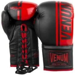 Venum Shield Boxing Gloves - Lace -Boxing Promotions Store venum 03806 100 8oz venum 03806 100 8oz galery image 3 shield lacets red 4 1 2