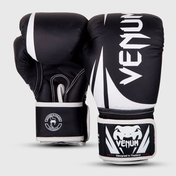 Venum Challenger 2.0 Kids Boxing Gloves - Black/White 4 Venum Challenger 2.0 Kids Boxing Gloves - Black/White - Image 2