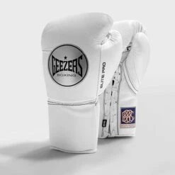 Geezers Elite Pro Fight Gloves - Special Edition -Boxing Promotions Store white 18